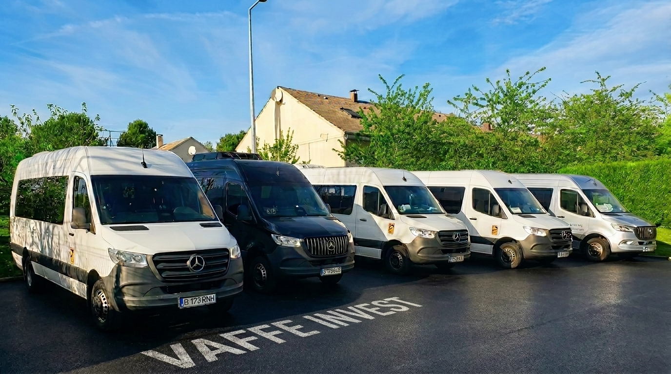 Vaffe Invest fleet — Mercedes-Benz Sprinter minibuses